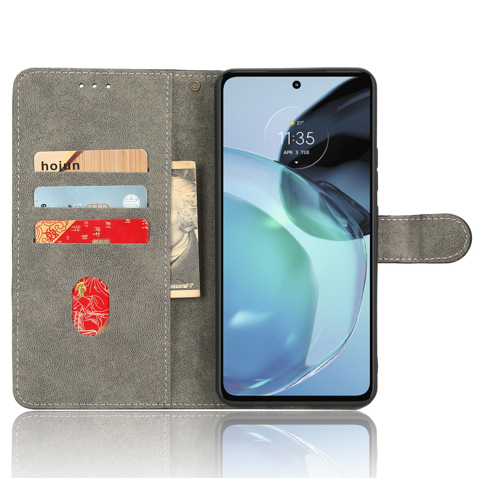 For Motorola Moto G72 4G RFID Blocking Shock-absorbing PU Leather Phone Case Protective Magnetic Mobile Phone Cover with Wallet Stand For Motorola Moto G72 4G RFID Blocking Shock-absorbing PU Leather Phone Case Protective Magnetic Mobile Phone Cover with Wallet Stand